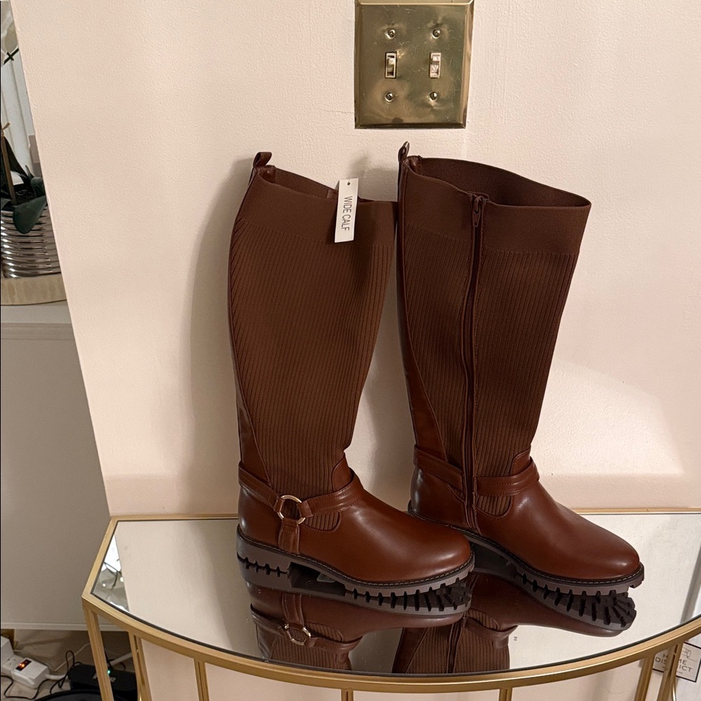 Cato Brown Over the Knee Boots